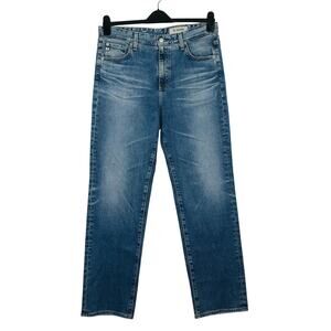 Adriano Goldschmied Women's 32 Jeans Blue Saige High-Rise Straight Aged NWT A